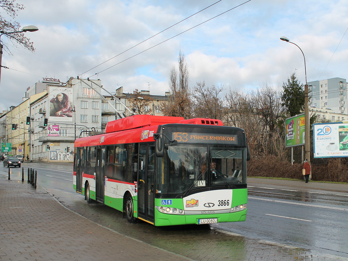 Люблин, Solaris Trollino III 12 Škoda № 3866