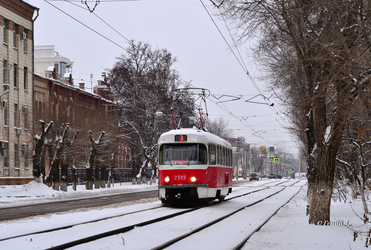 Волгоград, Tatra T3SU (двухдверная) № 2513