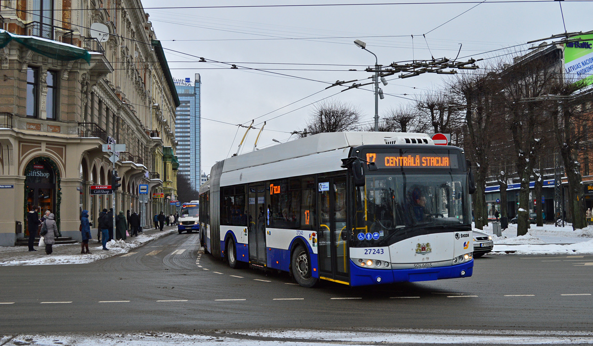 Рига, Škoda 27Tr Solaris III № 27243