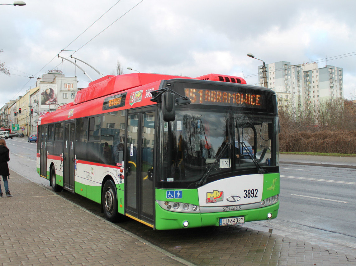 Люблин, Solaris Trollino III 12 M № 3892