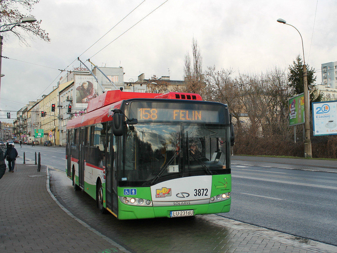 Люблин, Solaris Trollino III 12 Škoda № 3872