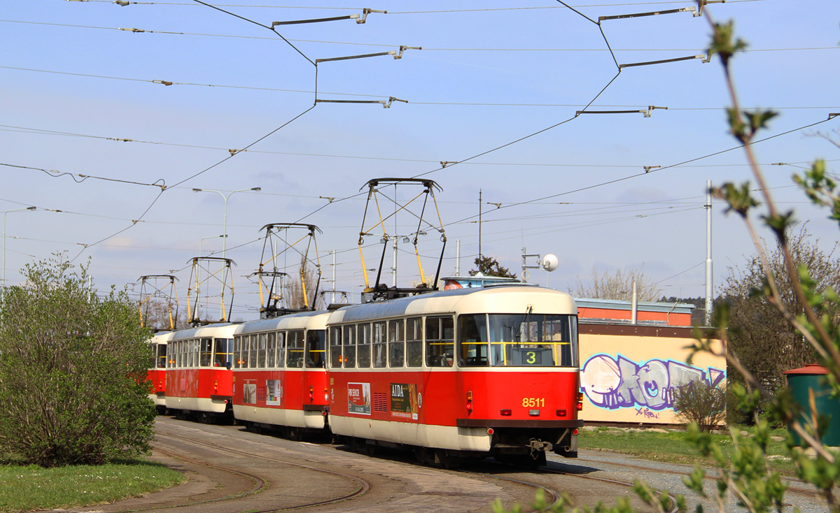 Прага, Tatra T3R.P № 8511