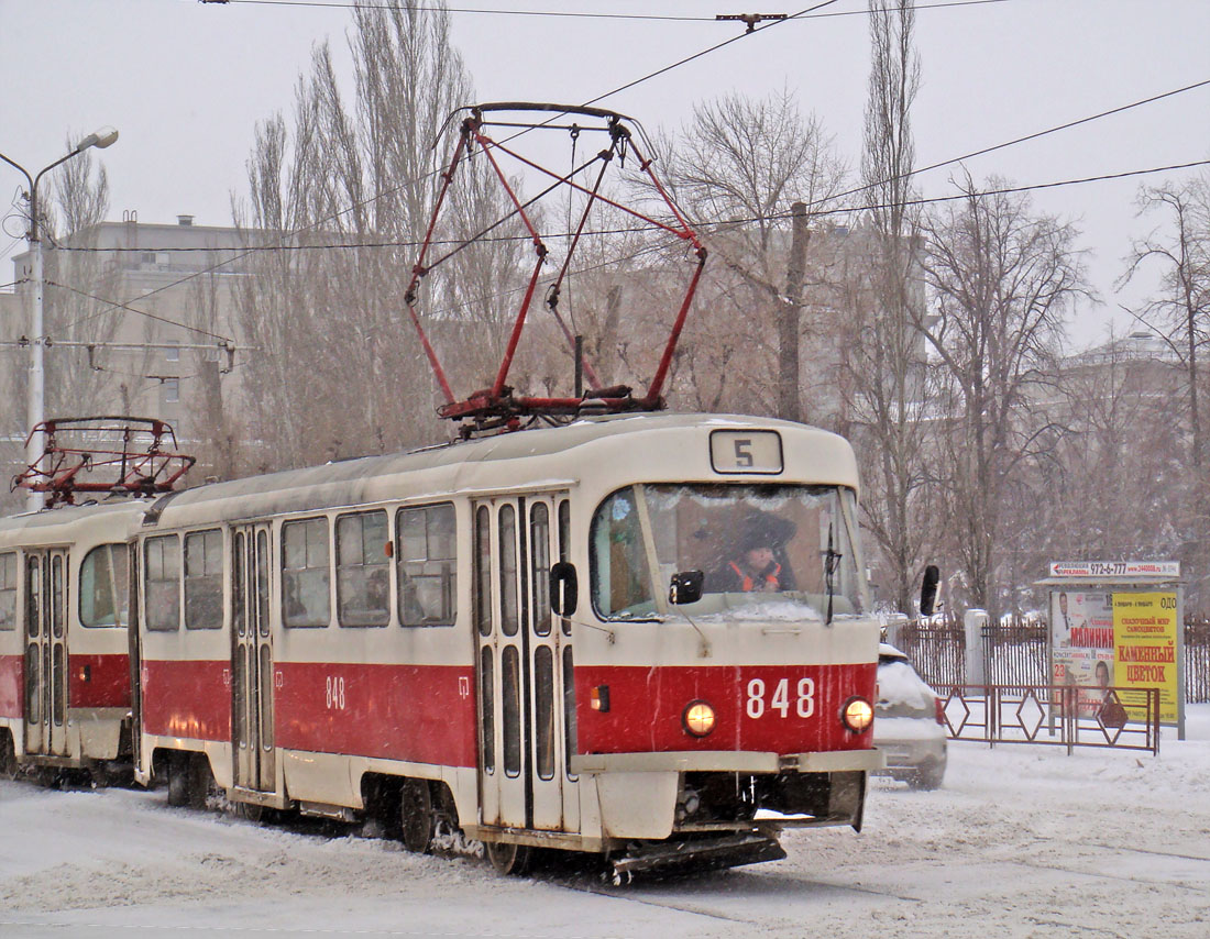 Самара, Tatra T3SU № 848