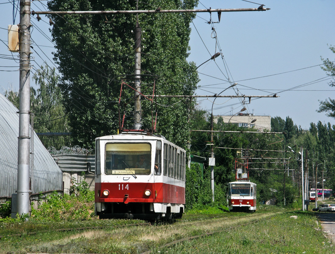 Липецк, Tatra T6B5SU № 114; Липецк, Tatra T6B5SU № 110