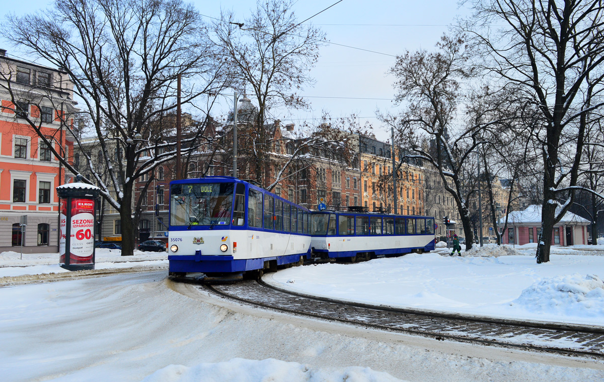 Рига, Tatra T3MR (T6B5-R) № 35076