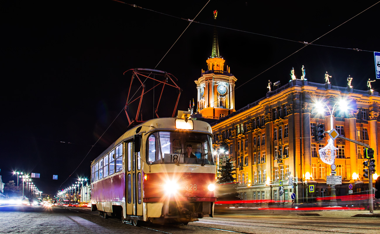 Yekaterinburg, Tatra T3SU (2-door) № 628