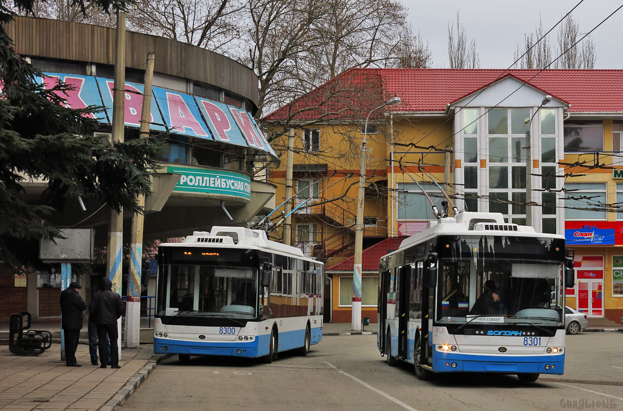 Крымскі тралейбус, Богдан Т70110 № 8300; Крымскі тралейбус, Богдан Т70110 № 8301