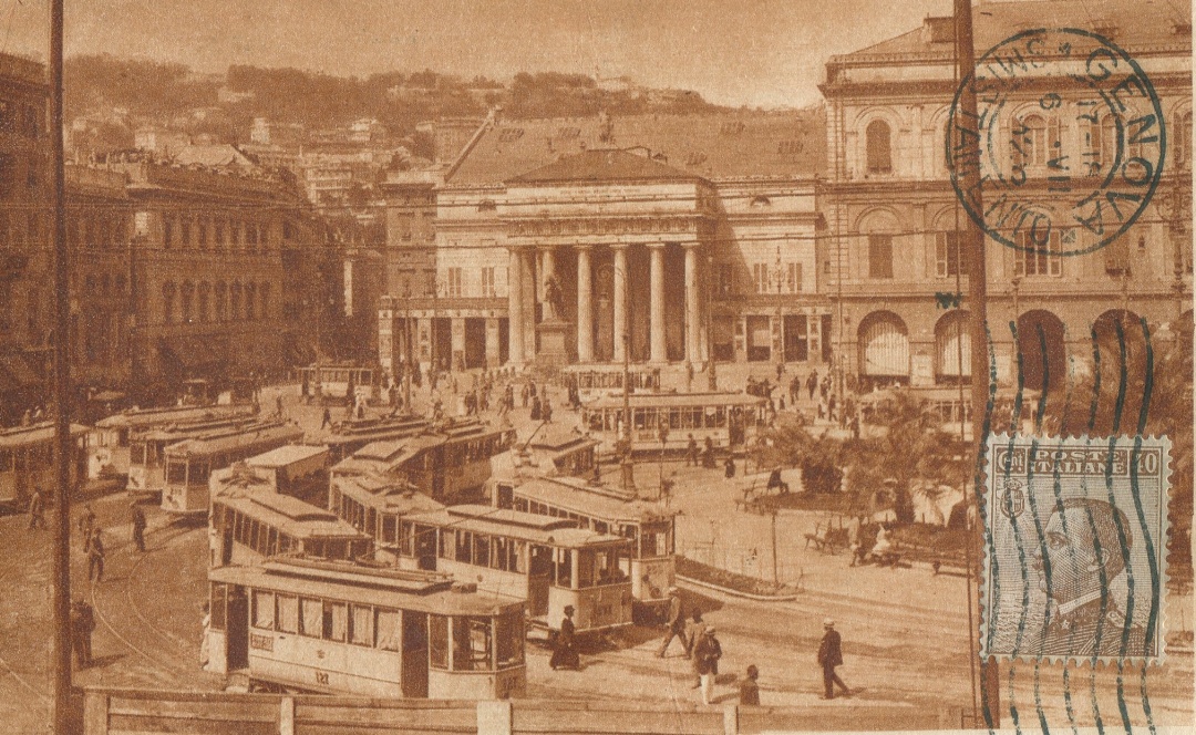 Genoa — Tramway and trolleybus — Old photos