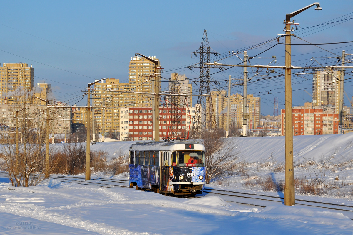 Волгоград, Tatra T3SU (двухдверная) № 2519