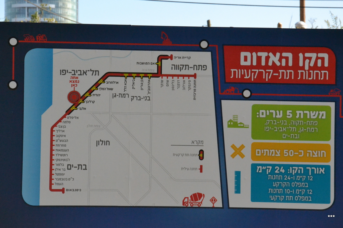 Тель-Авив — Строительство красной линии ЛРТ