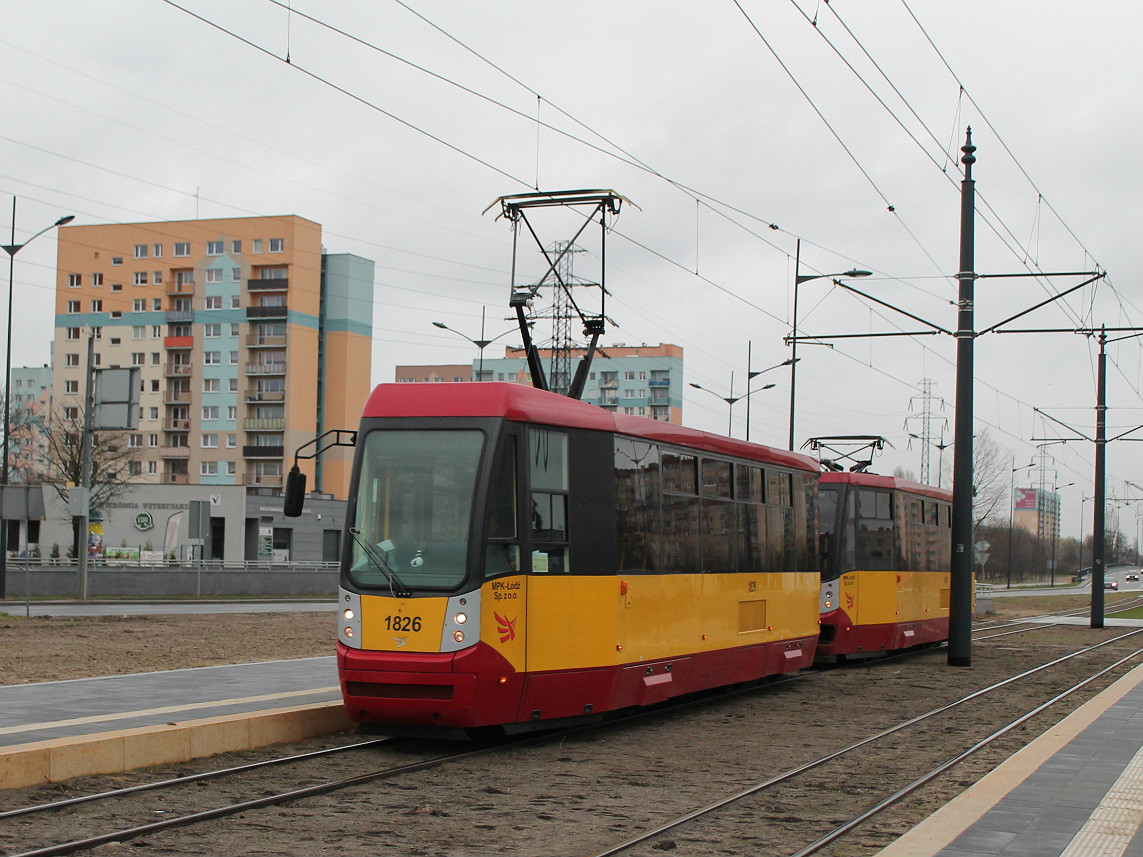 Лодзь, Konstal/MPK 805N-M14 № 1826