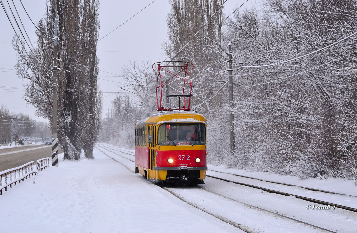 Волгоград, Tatra T3SU (двухдверная) № 2712