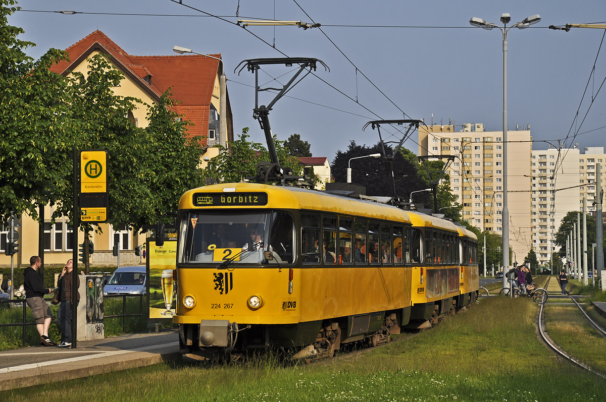 Дрезден, Tatra T4D-MT № 224 267; Дрезден — Прощание с Татрами (29.05.2010)