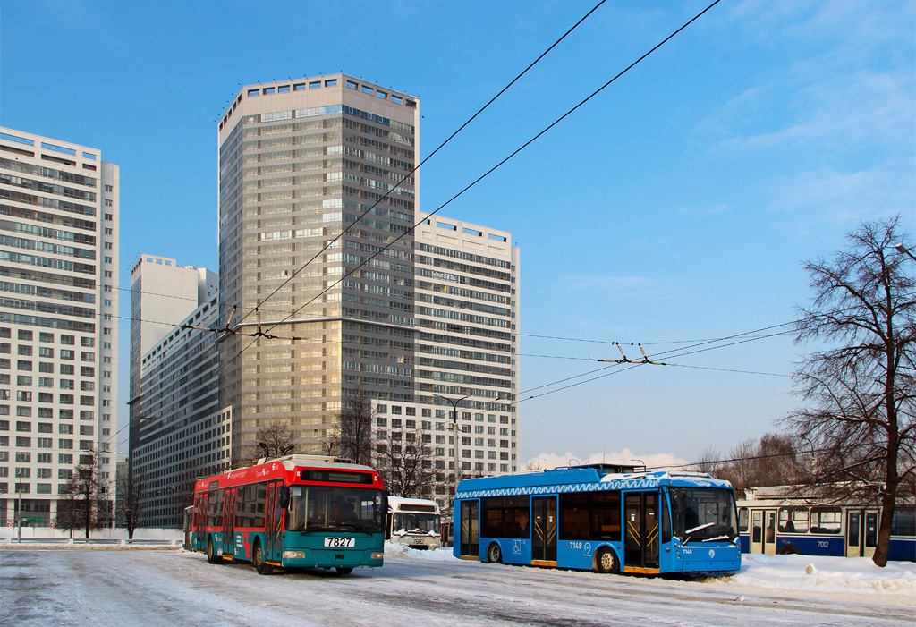 Москва, БКМ 321 № 7827; Москва, Тролза-5265.00 «Мегаполис» № 7148