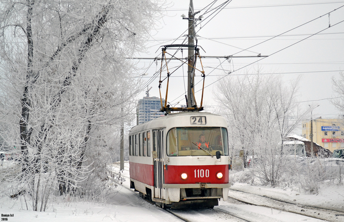 Самара, Tatra T3SU (двухдверная) № 1100