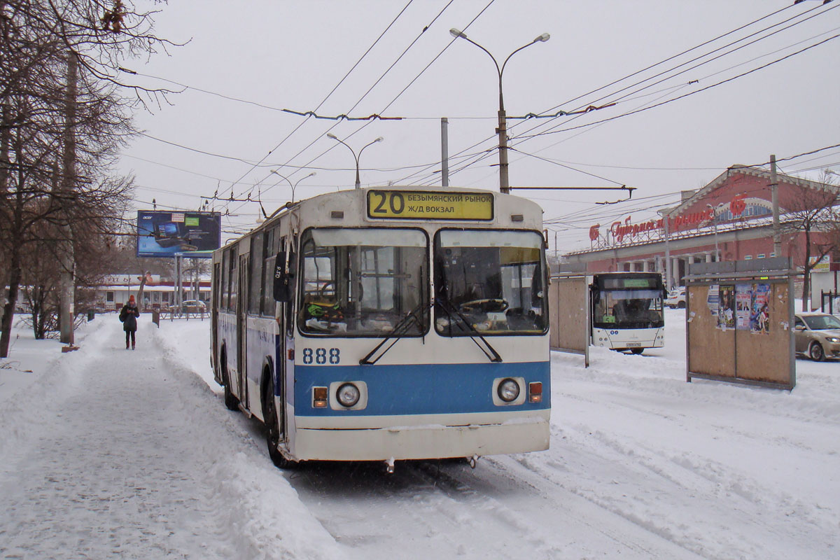 Самара, ЗиУ-682Г [Г00] № 888; Самара — Конечные станции и кольца (троллейбус)