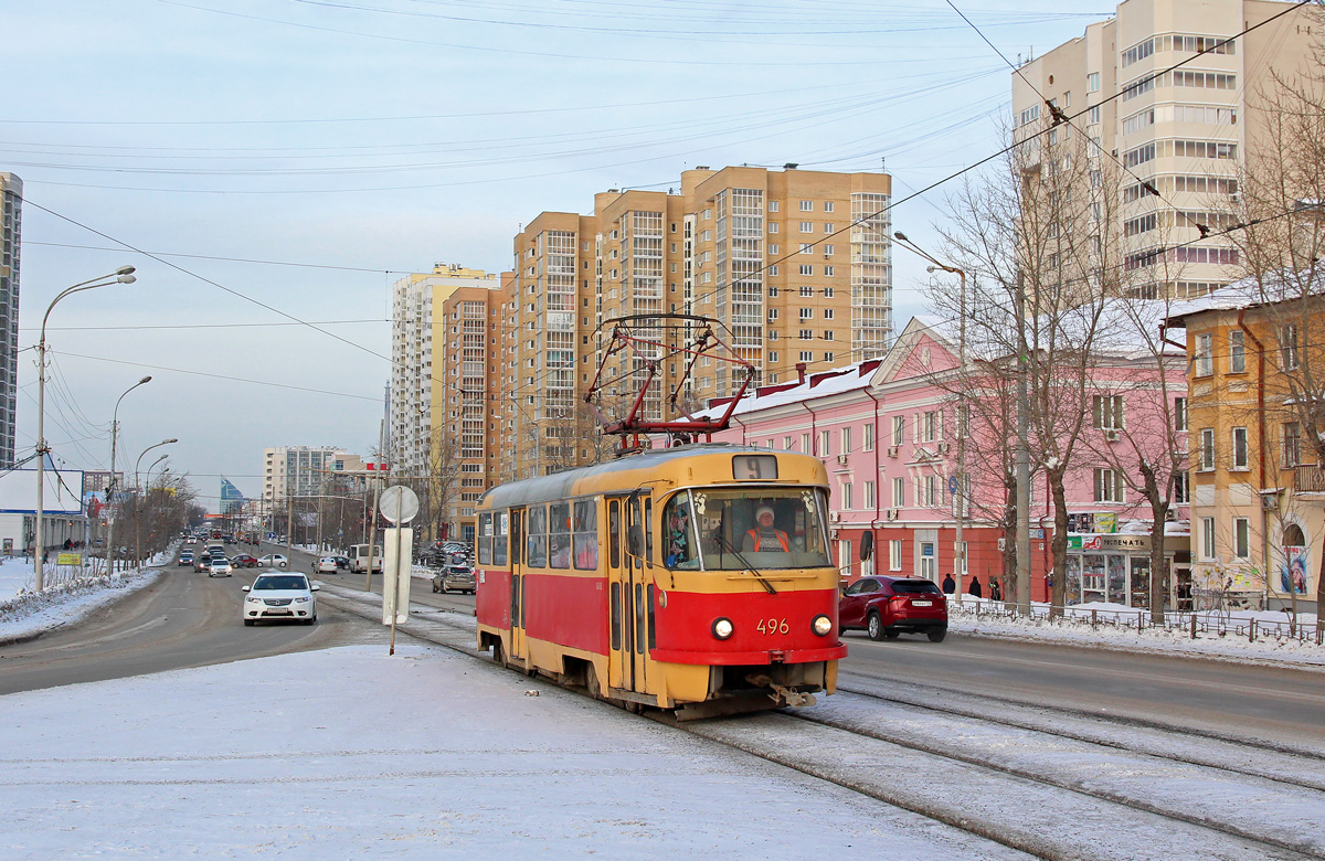 Yekaterinburg, Tatra T3SU (2-door) # 496