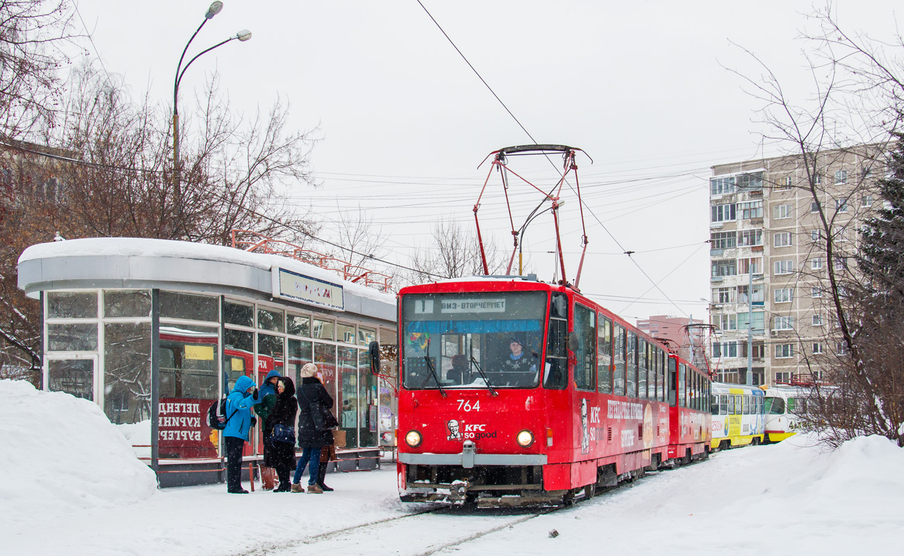 Екатеринбург, Tatra T6B5SU № 764