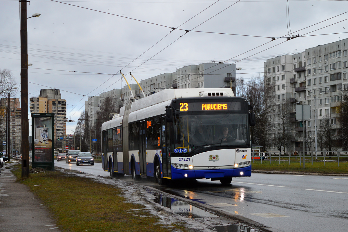 Рига, Škoda 27Tr Solaris III № 27221