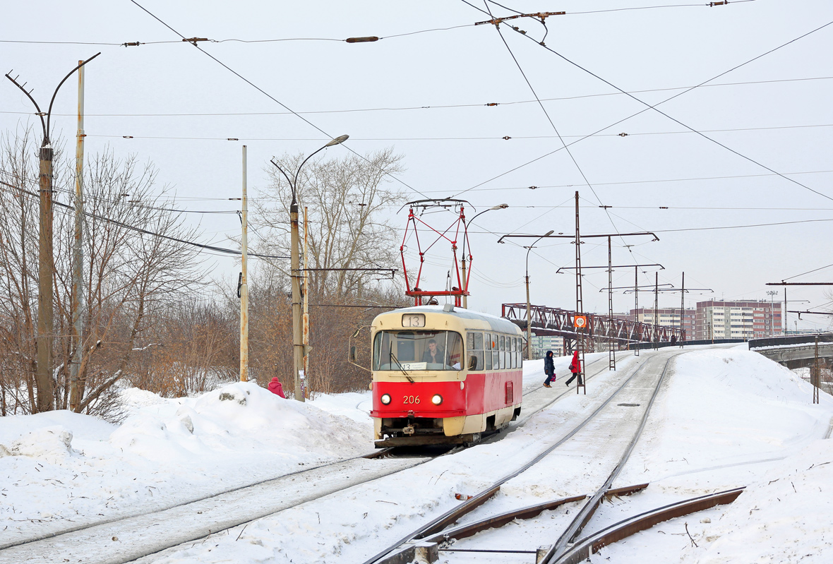 Екатеринбург, Tatra T3SU № 206