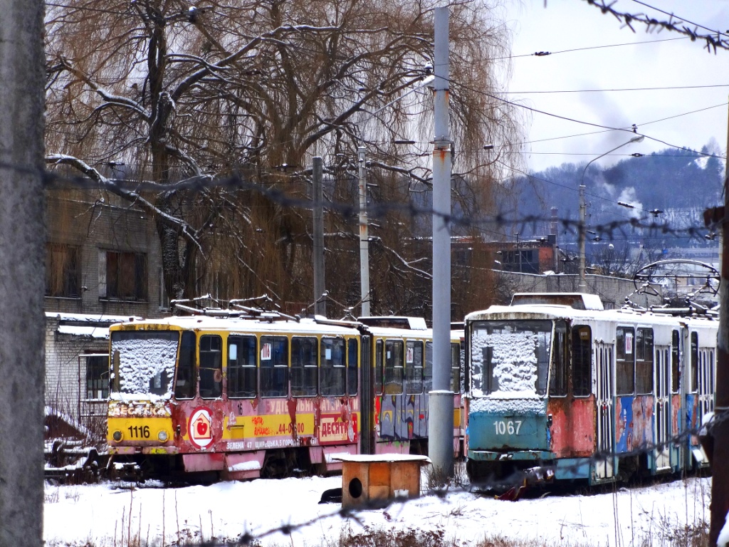 Львов, Tatra KT4SU № 1116; Львов, Tatra KT4SU № 1067