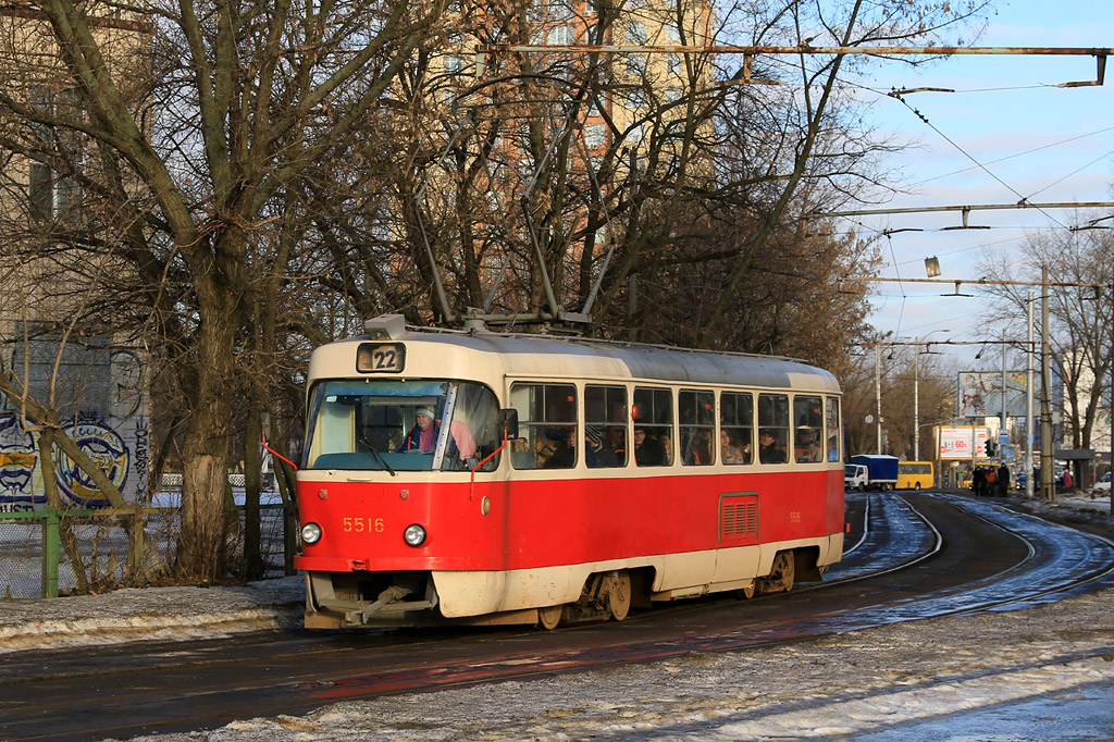 Киев, Tatra T3SU № 5516