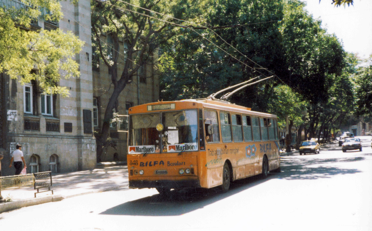 Баку, Škoda 14Tr89/6 № 848; Баку — Сентябрь 1999