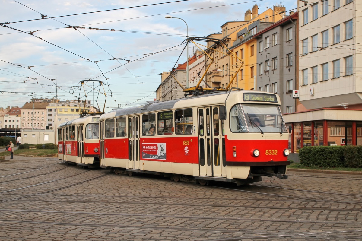 Прага, Tatra T3R.P № 8332