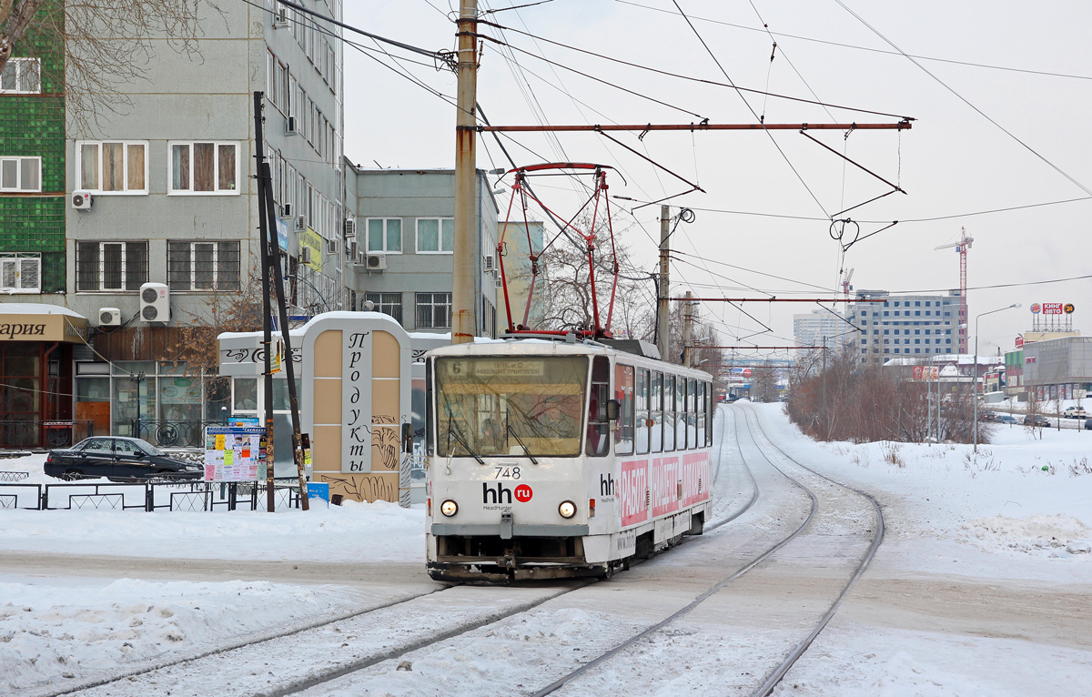 Екатеринбург, Tatra T6B5SU № 748