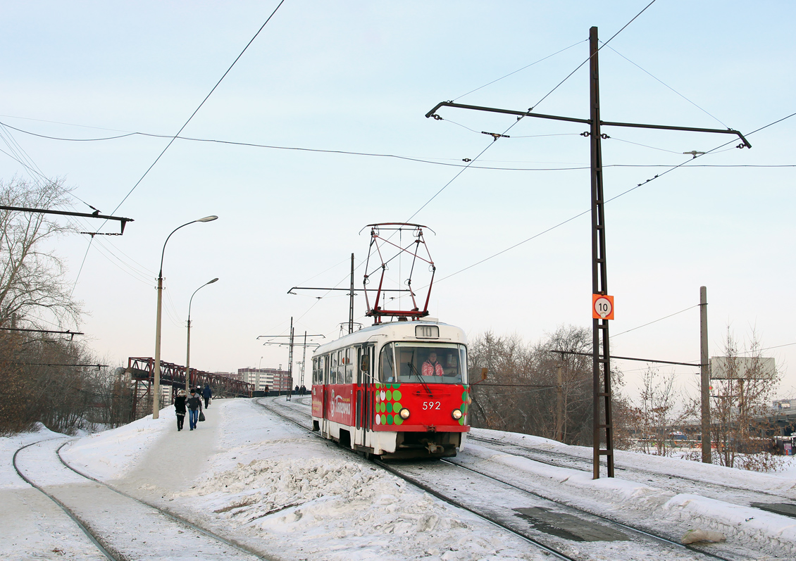 Yekaterinburg, Tatra T3SU № 592