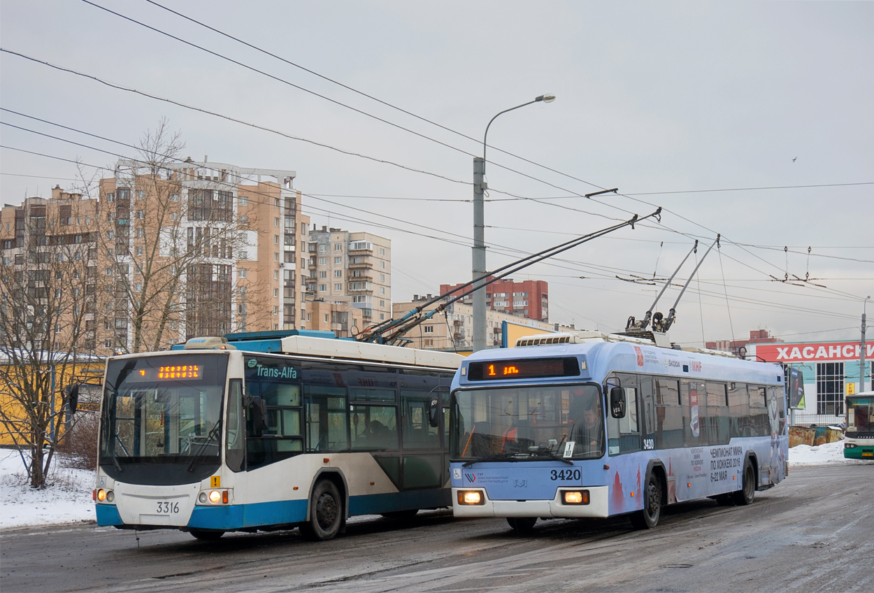 Szentpétervár, VMZ-5298.01 “Avangard” — 3316; Szentpétervár, BKM 321 — 3420