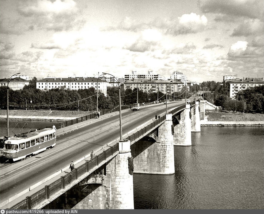 Тверь, Tatra T3SU (двухдверная) № 289; Тверь — Старые фотографии (1917—1991); Тверь — Трамвайные линии: Новый Волжский мост