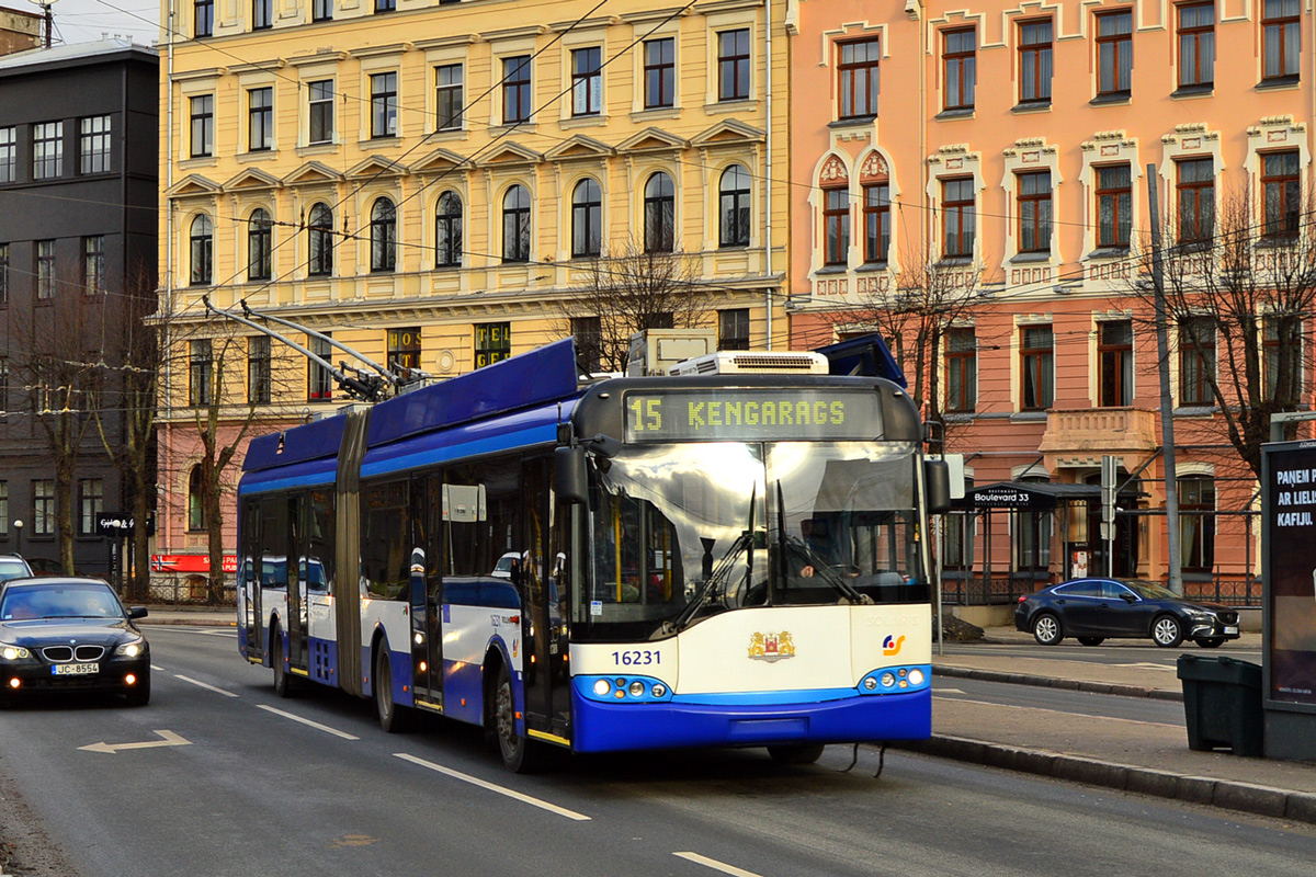 Рига, Solaris Trollino II 18 Ganz № 16231