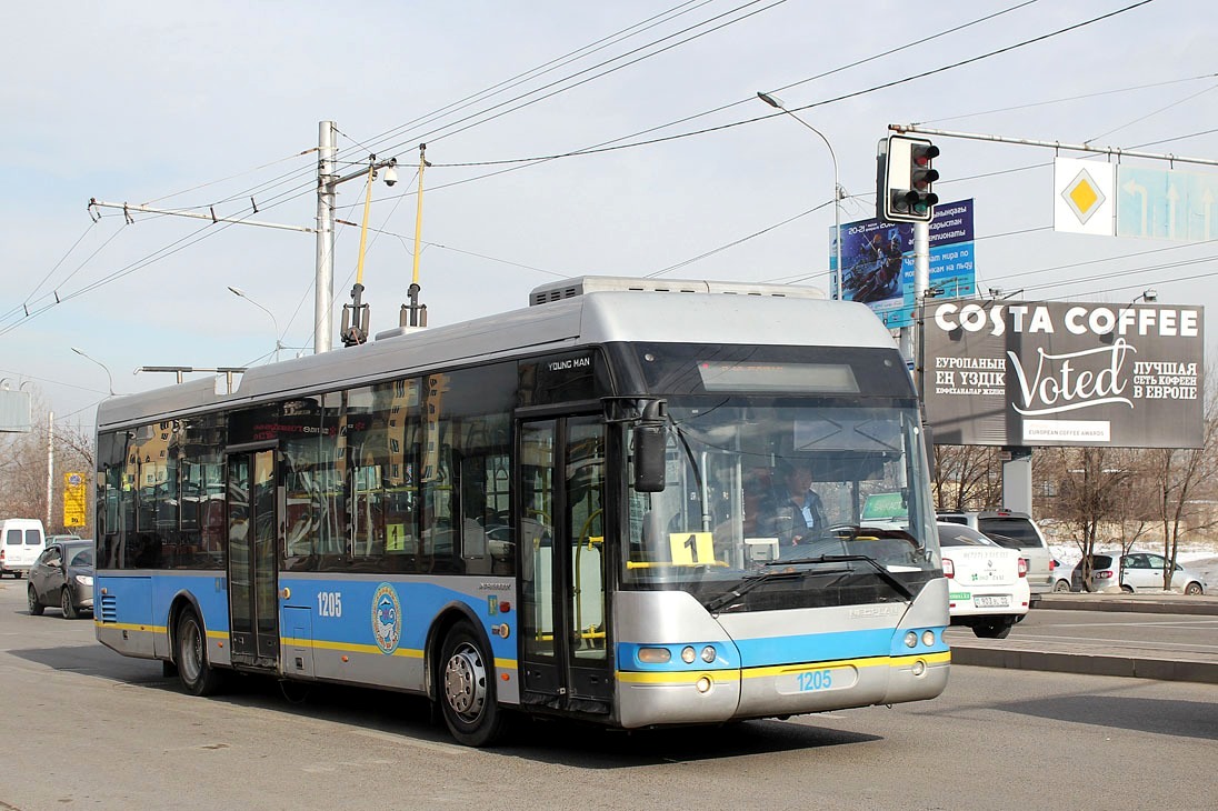 Алматы, YoungMan JNP6120GDZ (Neoplan Kazakhstan) № 1205 Алматы, YoungMan JNP6120GDZ (Neoplan Kazakhstan) № 1205