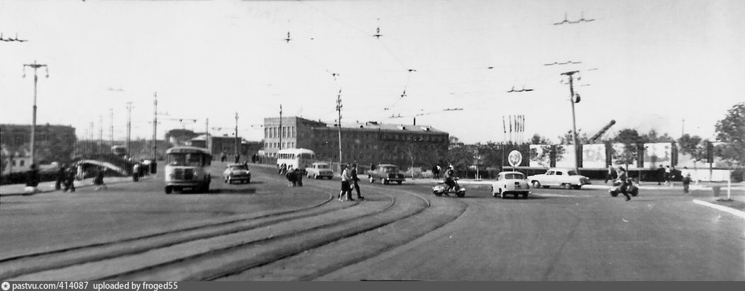 Омск — Исторические фотографии; Омск — Трамвайные линии — Правый Берег Оми