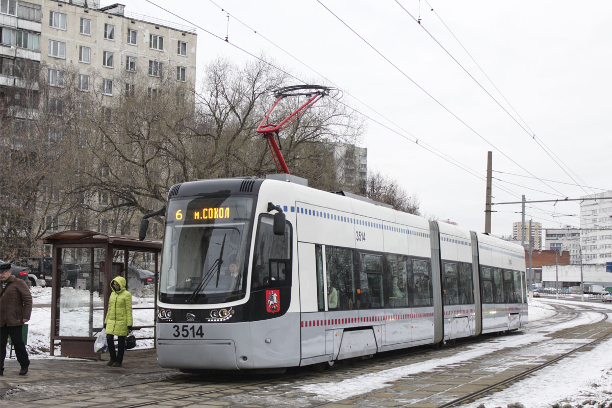 Москва, 71-414 (Pesa Fokstrot) № 3514