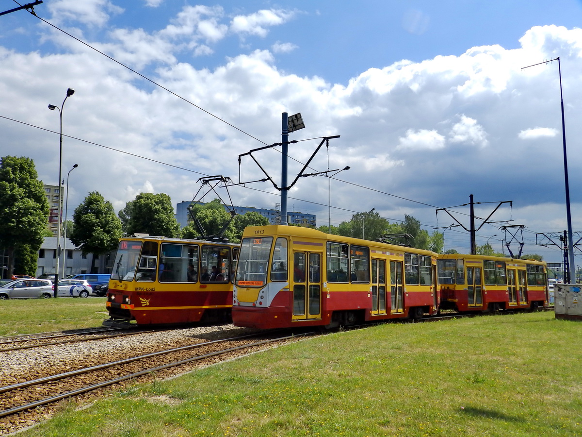 Лодзь, Konstal/MPK 805N-END № 1913 Лодзь, Konstal/MPK 805N-END № 1913