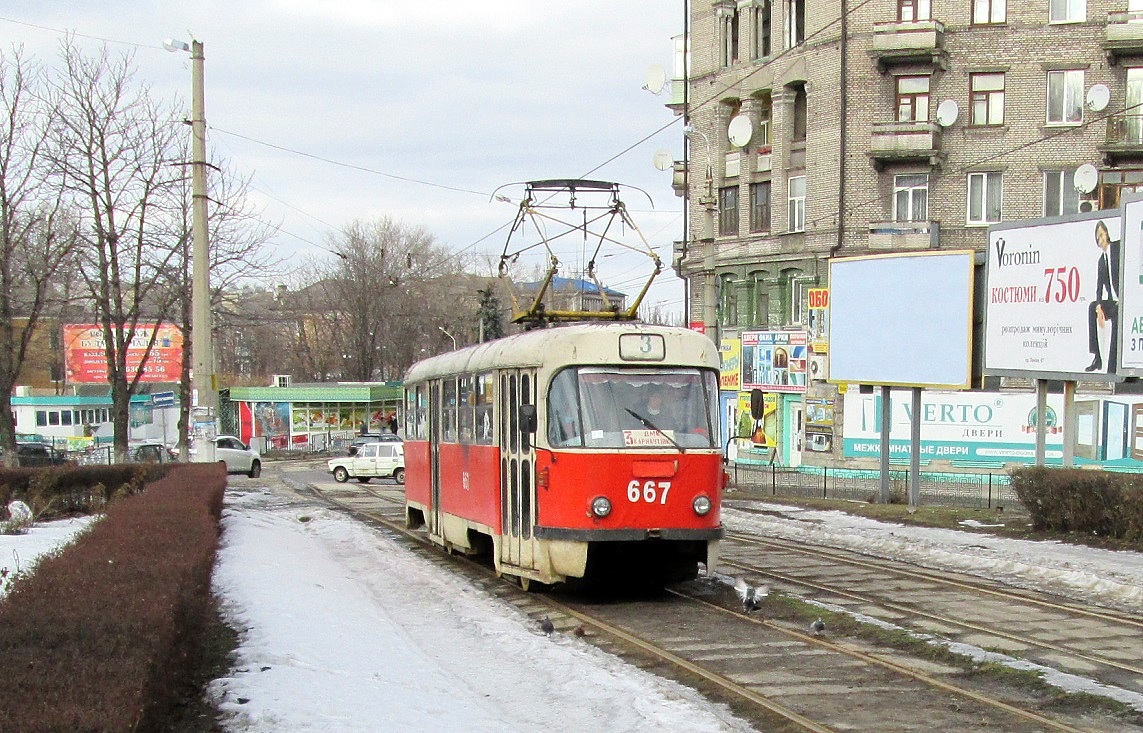 Каменское, Tatra T3SU № 667