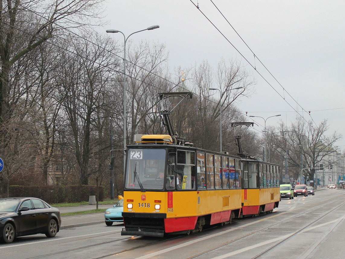 Варшава, Konstal 105Nf № 1418