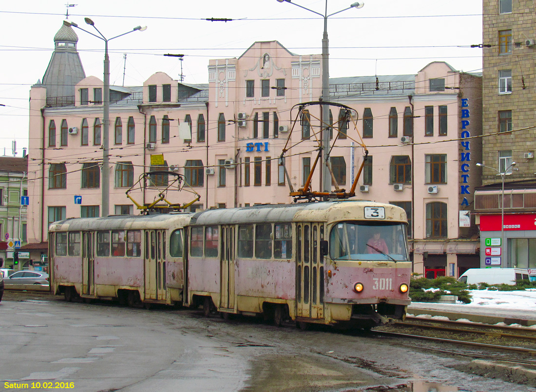 Харьков, Tatra T3SU № 3011