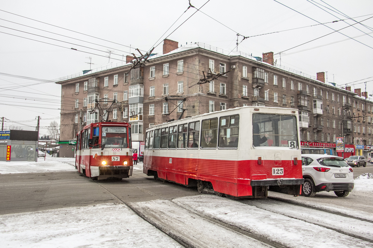 Омск, 71-605А № 87; Омск, 71-605 (КТМ-5М3) № 125
