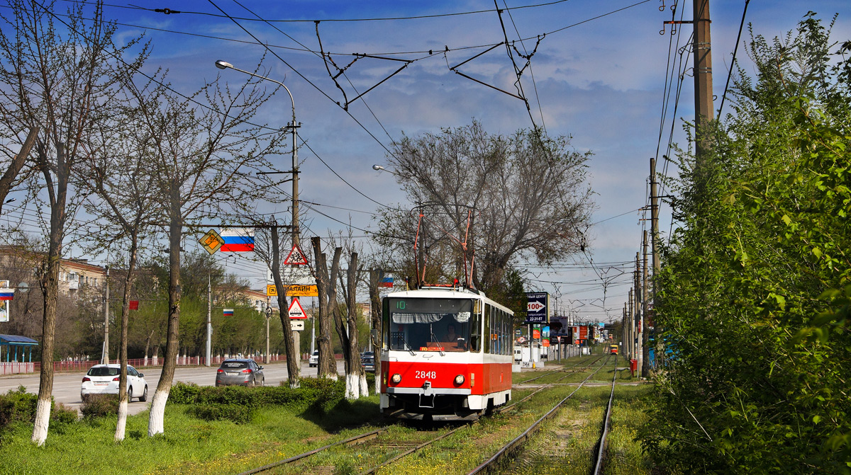 Volgograd, Tatra T6B5SU # 2848 Volgograd, Tatra T6B5SU # 2848