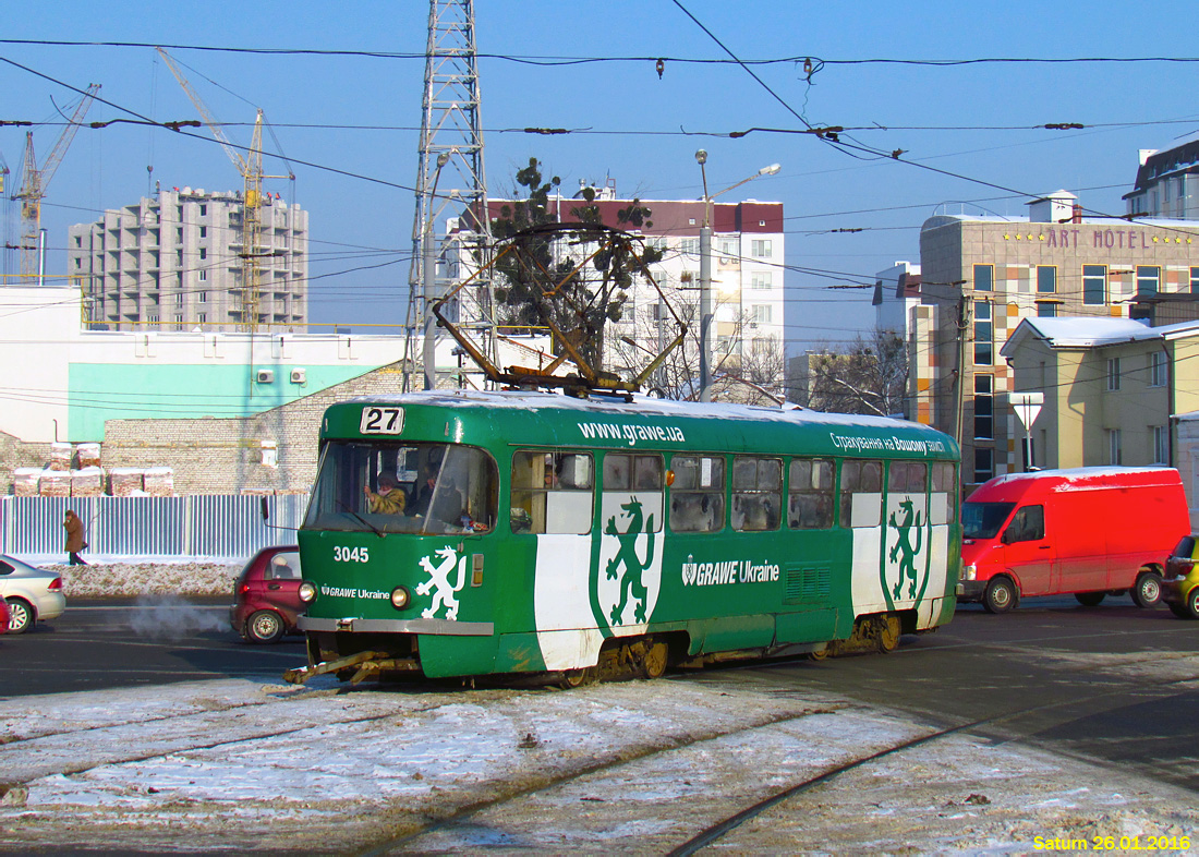 Харьков, Tatra T3SU № 3045