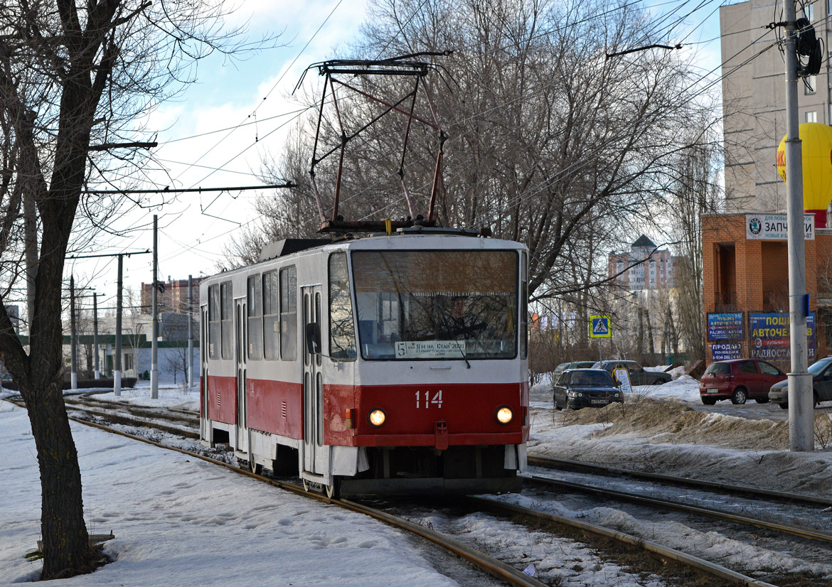 Липецк, Tatra T6B5SU № 114