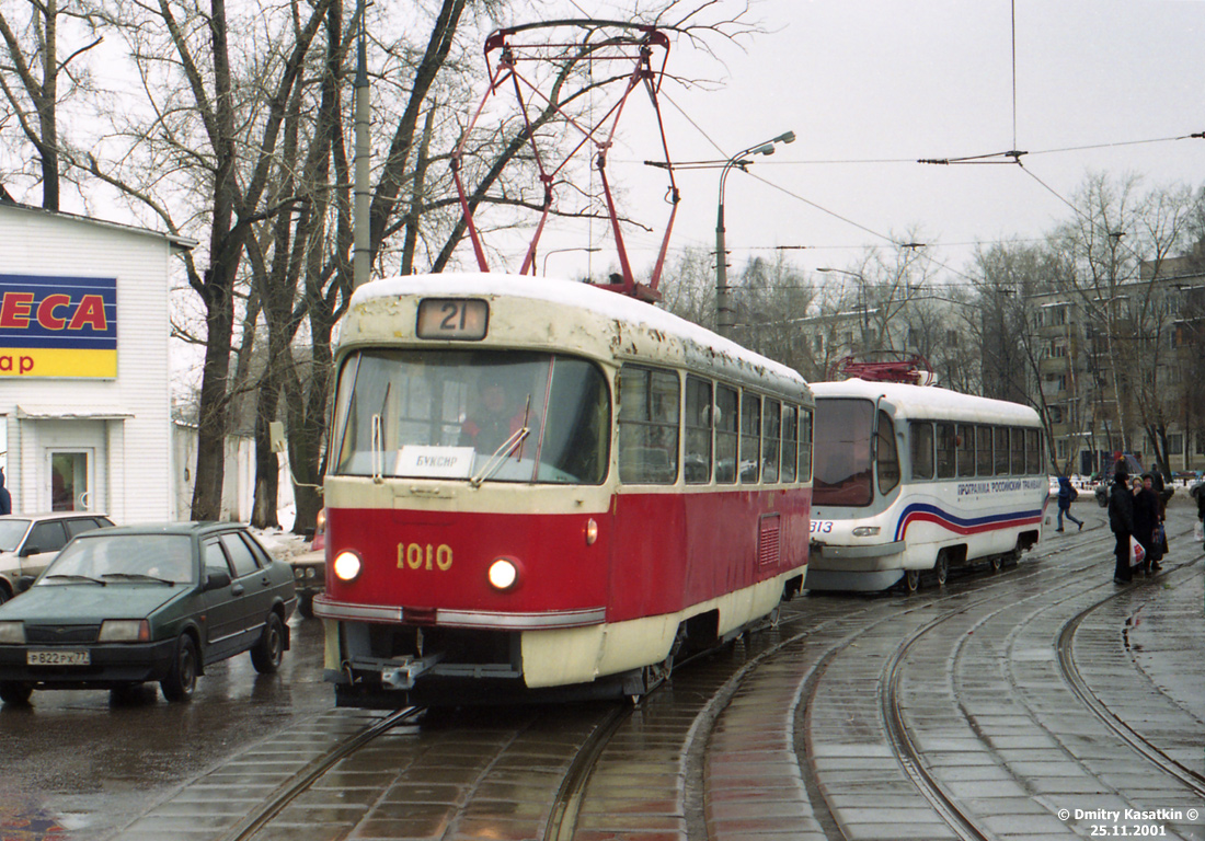 Москва, Tatra T3SU (двухдверная) № 1010