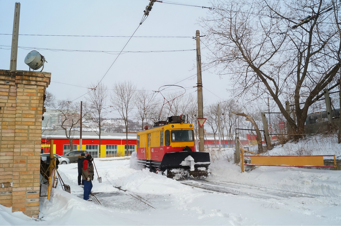 Владивосток, ГС-4 (КРТТЗ) № 48; Владивосток — Снегопады