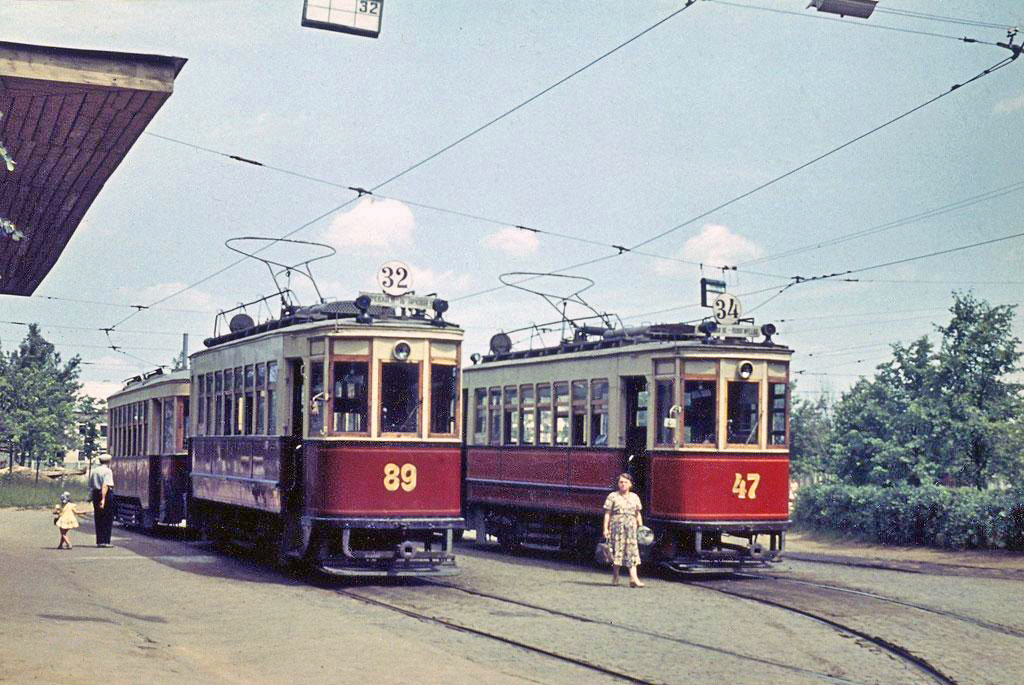Москва, БФ № 89; Москва, БФ № 47; Москва — Исторические фотографии — Трамвай и Троллейбус (1946-1991)