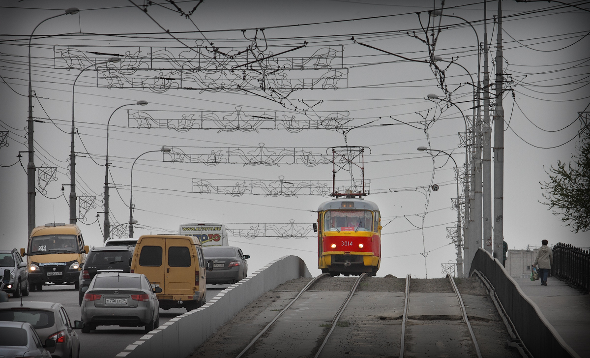 Volgograd, Tatra T3SU (2-door) č. 3014