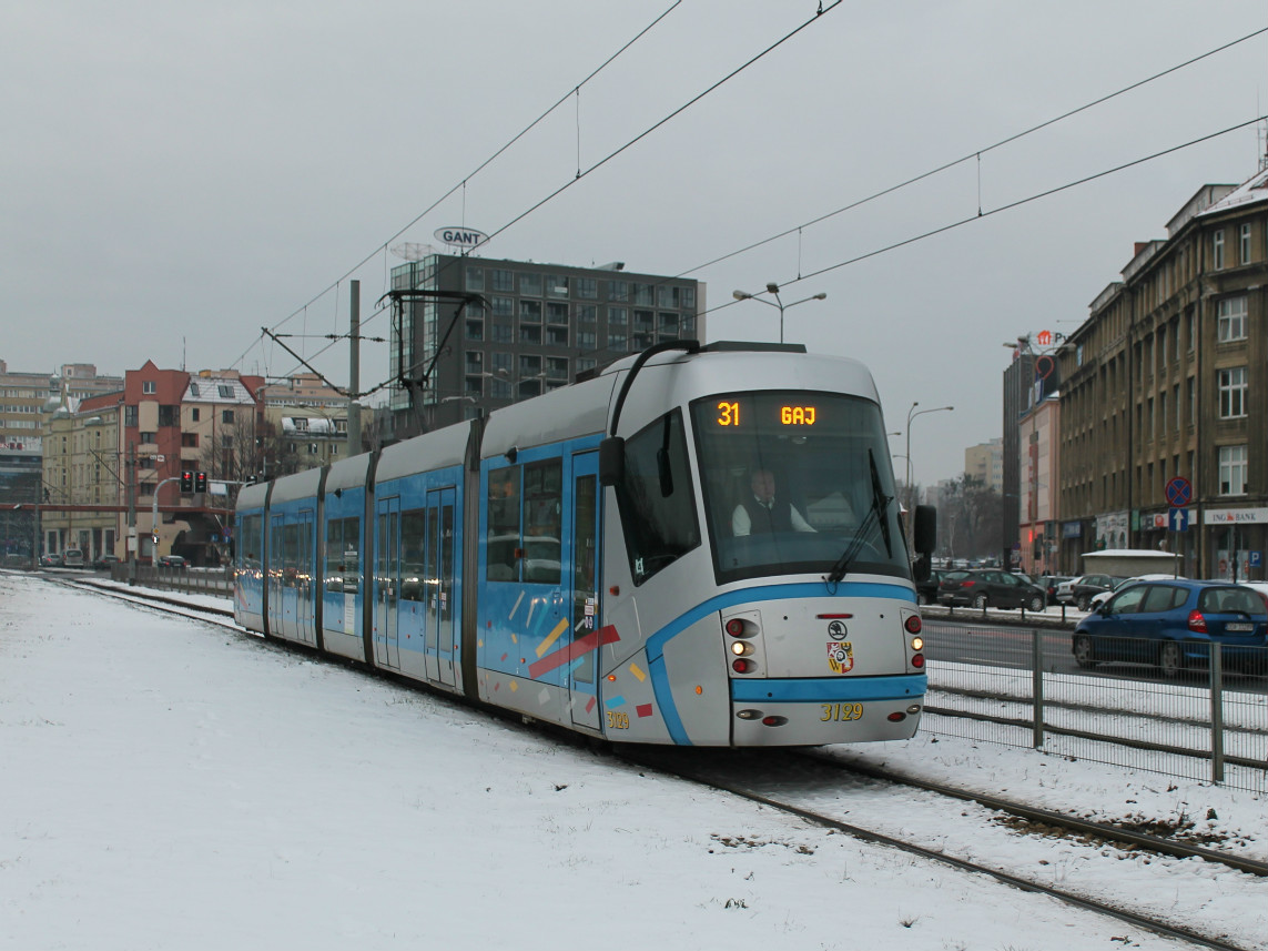 Wrocław, Škoda 19T Elektra № 3129 Wrocław, Škoda 19T Elektra № 3129