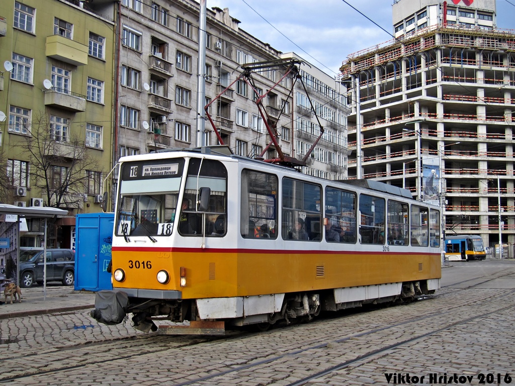 София, Tatra T6A2B № 3016